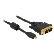 Delock HDMI kabel Micro-D muški > DVI 24+1 muški 1 m