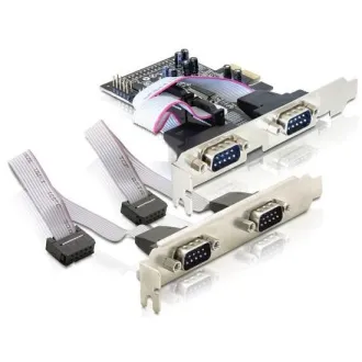 Delock adapter PCI Express x1 4x serijski port + niski profil