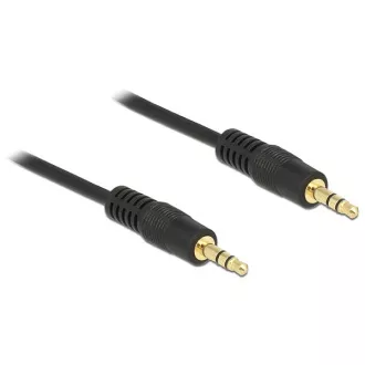 Delock Stereo Jack kabel 3,5 mm 3 pinski muški > muški 3 m crni Delock Stereo Jack kabel 3,5 mm 3 pinski muški > muški 3 m crni