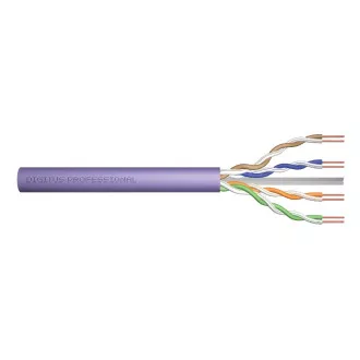 Digitus UTP kabelska žica AWG23, bakar, Cat.6, kutija 100m, LSOH, ljubičasta Digitus UTP kabelska žica AWG23, bakar, Cat.6, kutija 100m, LSOH, ljubičasta