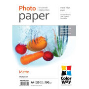 COLORWAY foto papir/ mat 190g/m2, A4/ 20 kom