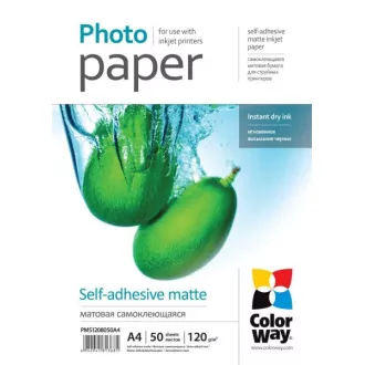 COLORWAY foto papir/ mat samoljepljivi 120g/m2, A4/ 50 komada COLORWAY foto papir/ mat samoljepljivi 120g/m2, A4/ 50 komada