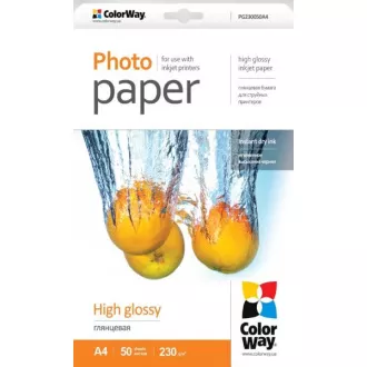 COLORWAY foto papir/ visoki sjaj 230g/m2, A4/ 50 komada