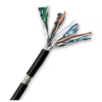 DATACOM S/FTP kabel CAT7 PE, Fca 100m, crni plašt, VANJSKA UPORABA