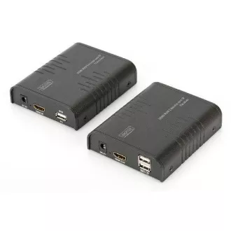 DIGITUS HDMI KVM Extender, 120 m, Full HD, 1080p putem mrežnog kabela (Cat 5, 5E, 6), DIGITUS HDMI KVM Extender, 120 m, Full HD, 1080p putem mrežnog kabela (Cat 5, 5E, 6),
