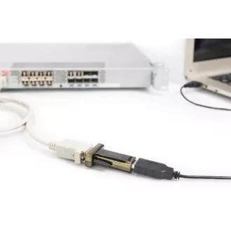 DIGITUS pretvarač USB 2.0 u serijski, DSUB 9M uklj. USB A kabel 80cm DIGITUS pretvarač USB 2.0 u serijski, DSUB 9M uklj. USB A kabel 80cm