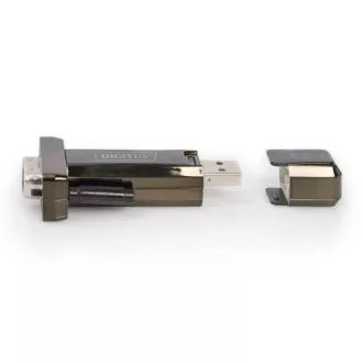 DIGITUS pretvarač USB 2.0 u serijski, DSUB 9M uklj. USB A kabel 80cm DIGITUS pretvarač USB 2.0 u serijski, DSUB 9M uklj. USB A kabel 80cm