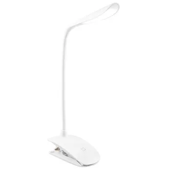 LED stolna lampa u boji / CW-DL04FCB-W/ Integrirana baterija / Montažna kopča/ Bijela LED stolna lampa u boji / CW-DL04FCB-W/ Integrirana baterija / Montažna kopča/ Bijela