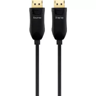 PremiumCord Optical DisplayPort 1.3/1.4 priključni kabel M/M, pozlaćeni konektor. 30 m