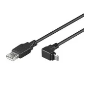 PremiumCord Micro USB 2.0 kabel, AB, kutni konektor od 90°, 1,8 m
