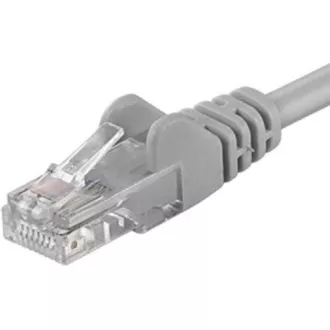 PremiumCord Patch kabel UTP RJ45-RJ45 CAT6 0,25m sivi