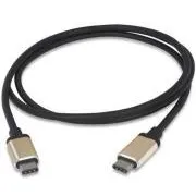 PremiumCord kabel USB 3.1 konektor C/muški - USB 3.1 konektor C/muški, 1 m aluminijski konektori