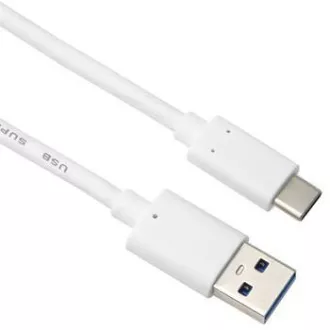 PremiumCord kabel USB-C - USB 3.0 A (USB 3.1 generacije 2, 3A, 10Gbit/s) 0.5m bijeli