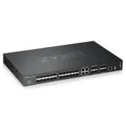 Zyxel XGS4600-32F, 32-portni upravljani Layer3+ gigabitni preklopnik, 24x gigabitni SFP + 4x gigabitni dvostruki port (RJ45/SFP) + 4x