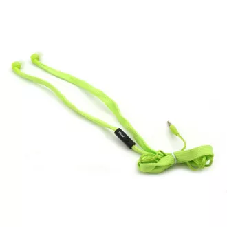 PLATINET FREESTYLE SHOELACE slušalice s mikrofonom, zelene PLATINET FREESTYLE SHOELACE slušalice s mikrofonom, zelene