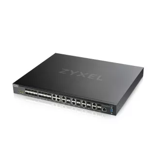 Zyxel XS3800-28, 28-portni 10GbE L2+ Switch, MultiGig, 12x 10G bakar, 8x 10G dual pers., 8x 10G SFP+. Dual PSU