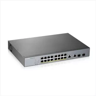 Zyxel GS1350-18HP, upravljani CCTV PoE preklopnik s 18 priključaka, dugog dometa, 250 W (1 godina NCC Pro paket licence u paketu) Zyxel GS1350-18HP, upravljani CCTV PoE preklopnik s 18 priključaka, dugog dometa, 250 W (1 godina NCC Pro paket licence u paketu)