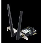 ASUS PCE-AXE5400, WiFi 6E PCI-E adapter sa 2 vanjske antene. Podrška za opseg 6 GHz, 160 MHz, Bluetooth 5.2