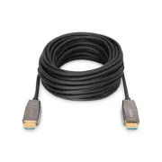 Digitus HDMI AOC hibridni optički kabel, Tip AM/M, 10m, UHD 8K@60Hz, CE, zlatni, crni
