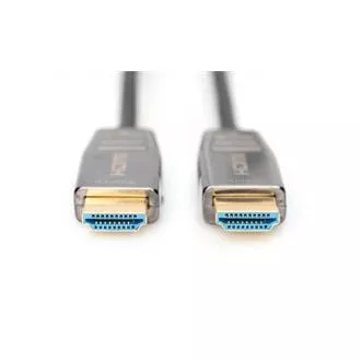 Digitus HDMI AOC hibridni optički kabel, Tip AM/M, 10m, UHD 8K@60Hz, CE, zlatni, crni Digitus HDMI AOC hibridni optički kabel, Tip AM/M, 10m, UHD 8K@60Hz, CE, zlatni, crni