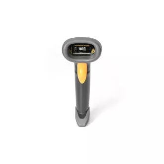 DIGITUS ručni 2D barkod skener, kompatibilan s QR kodom, dvosmjerno 200 skeniranja/s, 2 m USB-RJ45 kabela, s držačem