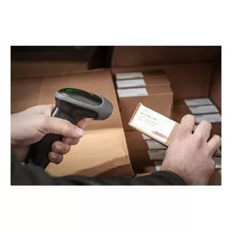 DIGITUS ručni 2D barkod skener, kompatibilan s QR kodom, dvosmjerno 200 skeniranja/s, 2 m USB-RJ45 kabela, s držačem