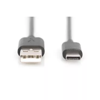 Digitus USB C na A priključni kabel 1,0 m, 3A, 480 MB, verzija 2.0