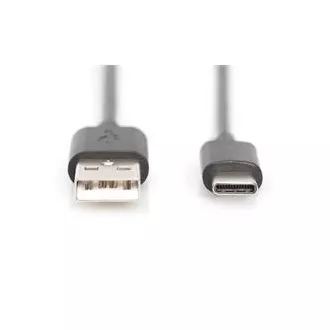 Digitus USB C na A priključni kabel 1,0 m, 3A, 480 MB, verzija 2.0