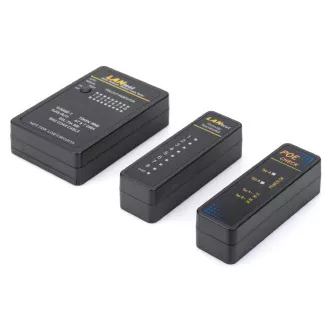 Digitus kabelski tester, mreža, RJ45, BNC glavni uređaj, daljinska jedinica, PoE tester, s kućištem Digitus kabelski tester, mreža, RJ45, BNC glavni uređaj, daljinska jedinica, PoE tester, s kućištem
