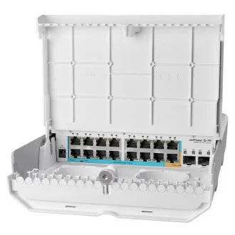 MikroTik CRS318-1Fi-15Fr-2S-OUT - netPower 15FR obrnuti POE preklopnik