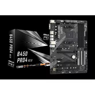 ASROCK MB B450 PRO4 R2.0 (AM4, amd B450, 4xDDR4 3200, 6xSATA3, 7.1, VGA+HDMI +DPort, USB3.1, ATX) ASROCK MB B450 PRO4 R2.0 (AM4, amd B450, 4xDDR4 3200, 6xSATA3, 7.1, VGA+HDMI +DPort, USB3.1, ATX)