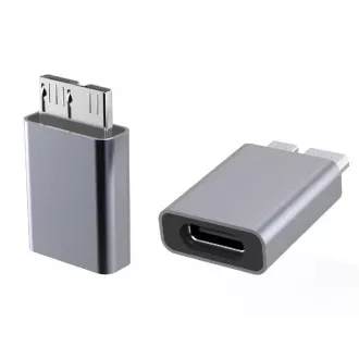PremiumCord Aluminijski USB C ženski - USB3.0 Micro B muški adapter