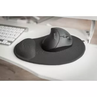 DIGITUS Ergonomska podloga za miša s naslonom za dlan, crna DIGITUS Ergonomska podloga za miša s naslonom za dlan, crna