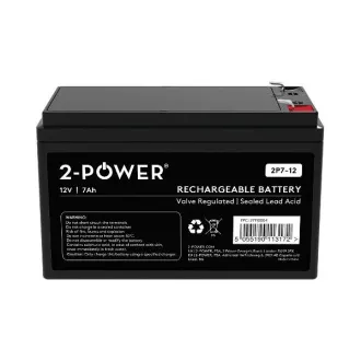 2-Power 2P7-12 12V 7Ah VRLA baterija F2 (Faston 250)