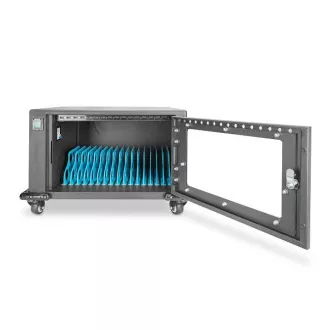 DIGITUS Punjač za tablete 16 baza za punjenje za uređaje do 14", električna brava, crna 384 x 550 x 375 mm DIGITUS Punjač za tablete 16 baza za punjenje za uređaje do 14", električna brava, crna 384 x 550 x 375 mm