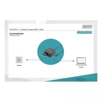DIGITUS Punjač za laptop USB-C Napajanje 65W PD3.0 DIGITUS Punjač za laptop USB-C Napajanje 65W PD3.0