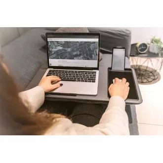DIGITUS stol za prijenosno računalo / radna stanica do 17", utor za mobitel, podloga za miša