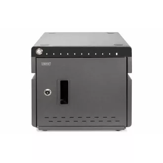 DIGITUS mobile desktop punjač za tablete do 14 inča, 10 uređaja. UV-C, USB-C (do 20 W po uređaju