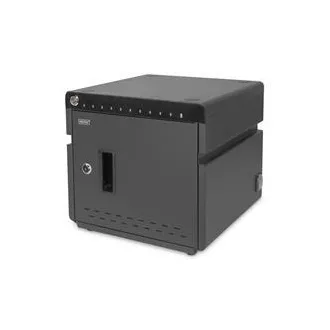 DIGITUS mobile desktop punjač za tablete do 14 inča, 10 uređaja. UV-C, USB-C (do 20 W po uređaju
