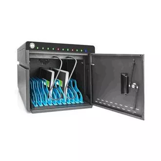 DIGITUS mobile desktop punjač za tablete do 14 inča, 10 uređaja. UV-C, USB-C (do 20 W po uređaju