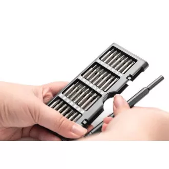 Digitus 57-dijelni set preciznih mehaničkih odvijača za mobitel, laptop, PC, sat, naočale, konzolu. Digitus 57-dijelni set preciznih mehaničkih odvijača za mobitel, laptop, PC, sat, naočale, konzolu.