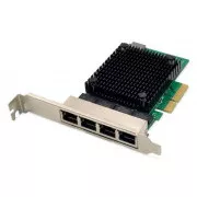 DIGITUS 4 priključka RJ45 RTL8125B 2,5 GB-bita NIC poslužitelja
