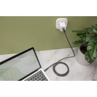 DIGITUS USB 4 priključni kabel, TypeC na TypeC, AL-kućište PP pletenica 4K@60Hz, PD3.0, 20Gbits/s, 3m, bl.