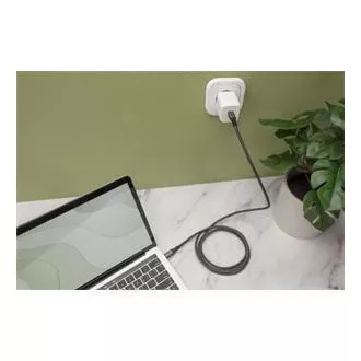 DIGITUS USB 4 priključni kabel, TypeC na TypeC, AL-kućište PP pletenica 4K@60Hz, PD3.0, 20Gbits/s, 3m, bl.