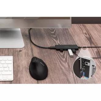Digitus USB 3.0 Hub s 4 priključka, Slim Line, kabel od 1,2 m