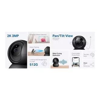 TP-Link Tapo C211 - IP kamera s nagibom i WiFi, 3MP (2304 x 1296), ONVIF