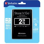 VERBATIM Store'n'Go 2,5" 2TB USB 3.0 crni
