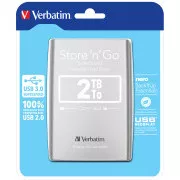 VERBATIM Store'n'Go 2,5" 2TB USB 3.0 srebrni