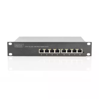 DIGITUS Gigabit Ethernet Switch 8-priključak, 10 inča, neupravljan