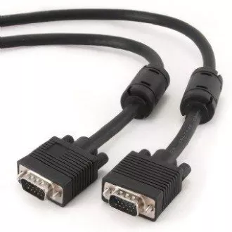 GEMBIRD Kabel za spajanje na mon 15M/15M VGA 15m dodatno oklopljen, ferit CRNI
